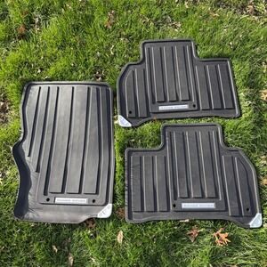 Range Rover All Weather Rubber Floor Mats Set Of 3 Black OEM